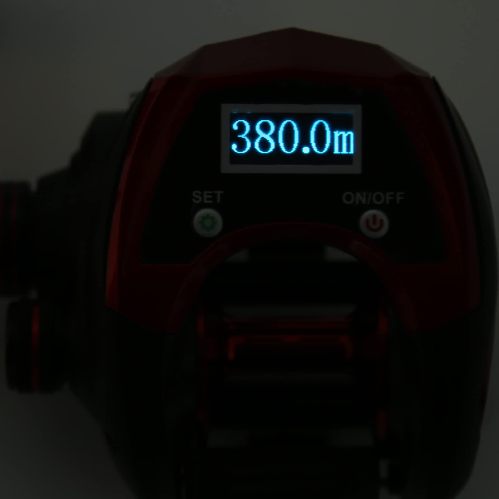 Pantalla LCD Carrete de Baitcasting Digital Ligero Carrete de Pesca Eléctrica para Entusiastas de la Pesca Nocturna Fibra de Carbono/Negro (Pantalla Digital de Segunda generación