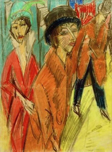 Cuadro de Ernst Ludwig Kirchner il ballerino negro, lienzo decorativo de pared de 60x90cm