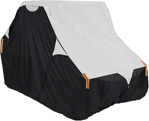 UTV Cover 420D Waterproof Oxford Fabric, Side by Side UTV Cover with Storage Bag M 114’’x65’’x75’’ Fit 2-3 Passenger