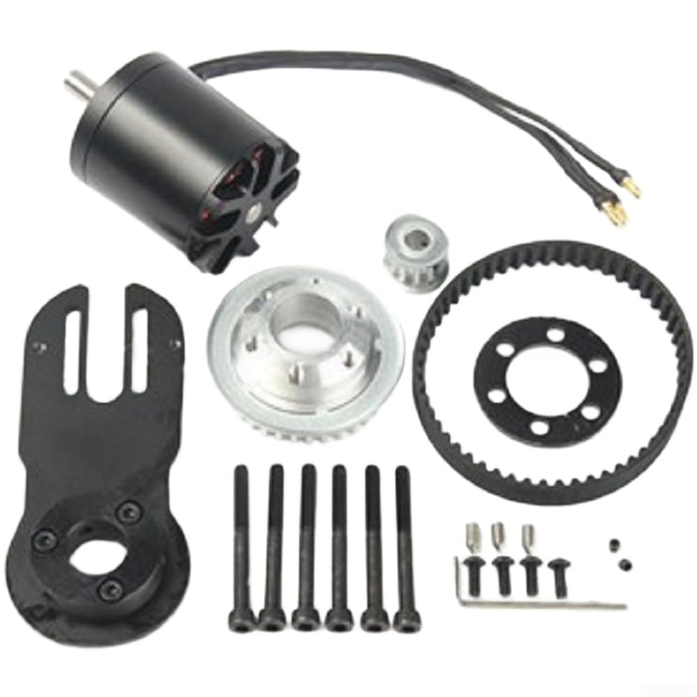 Kit de skateboard, 1800 kW électrique Longboard Support de montage moteur Courroies d'engrenage Ceinture 270 mm Accessoires de montage
