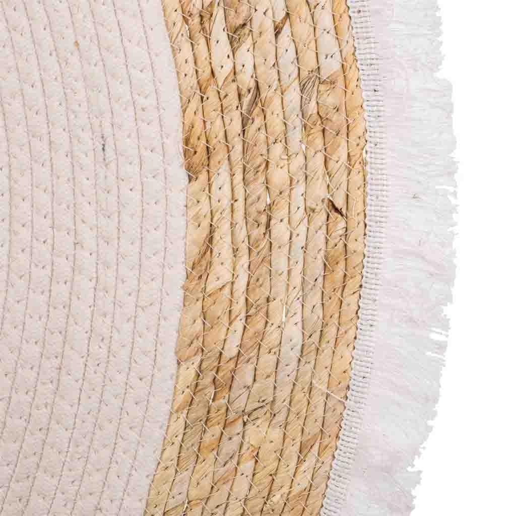 WANDERLUST DECO Alfombra Fibra Natural Tejido artesanal Marrón d100x1