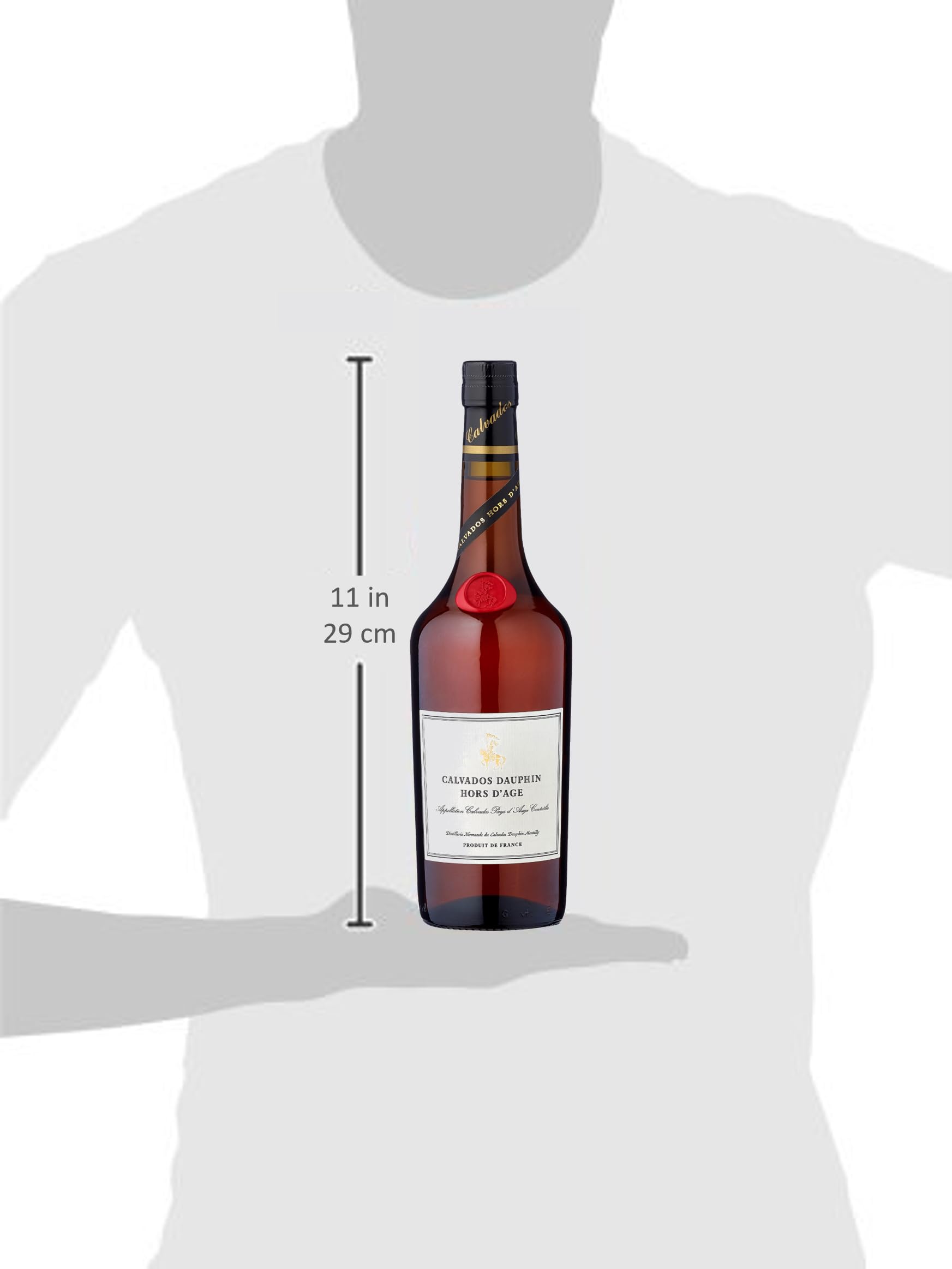 Dauphin Calvados Hors d‘Age – Lang gereifter, fruchtbetonter Apfelbrand aus der Normandie mit 40% vol. (1 x 0,7l)