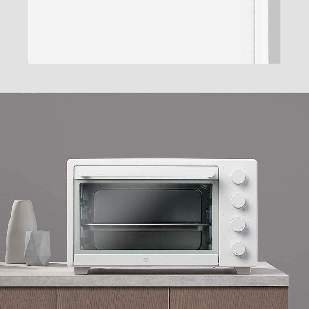 Forno elettrico,Forno a convezione Mini Forni Forno elettrico di controllo della temperatura indipendente di grande capacità da 32 L dall'alto verso il basso, piccolo forno elettrico rotante a 360