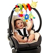 Uonlytech Baby Crib Hanging Rattles Toys, Car Seat Toy Hanging Rattles Spiral Stroller Crib Cot T...