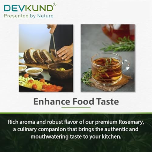 Image of Rosemary Leaves, Natural Dried Herbs for Hair Growth, Hair Fall Control, 200g Pack with Spray Bottle for DIY Hair Care
