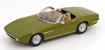KK Scale KKDC181302 - Maserat Ghibli Spyder Light Green Metallic with Spoke Rims 1970 - Scale 1/18 - Model Car