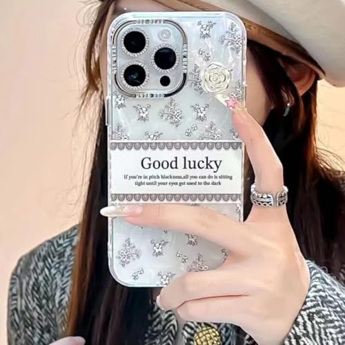 Image of PEEPERLY Back Cover Case for iPhone 13 Pro Max Scratch Resistant Anti-Slip TPU Shockproof Protective Durable Luxury Floral Pattern Case for Girls & Women