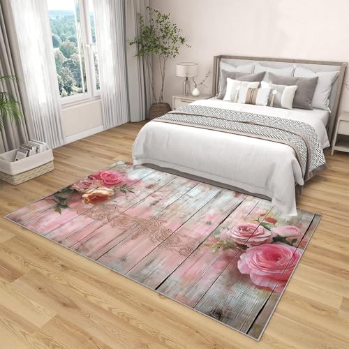 Tapis baroque rouge framboise 180x270 antidérapant premium - 4