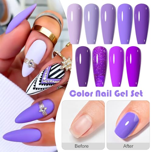 Set de Esmaltes de Gel 12 piezas MEET ACROSS miniatura 6