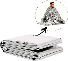 Estilo Boleiro Cobertor Manta Térmica Aluminizado Isolante Emergência Resgate