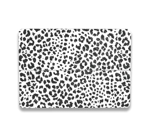 Image of MightySkins Carbon Fiber Skin Compatible with Microsoft Surface Laptop Studio 2 (2023) Full Wrap Kit - Snow Leopard Print | Protective, Durable Textured Carbon Fiber Finish | Made in The USA