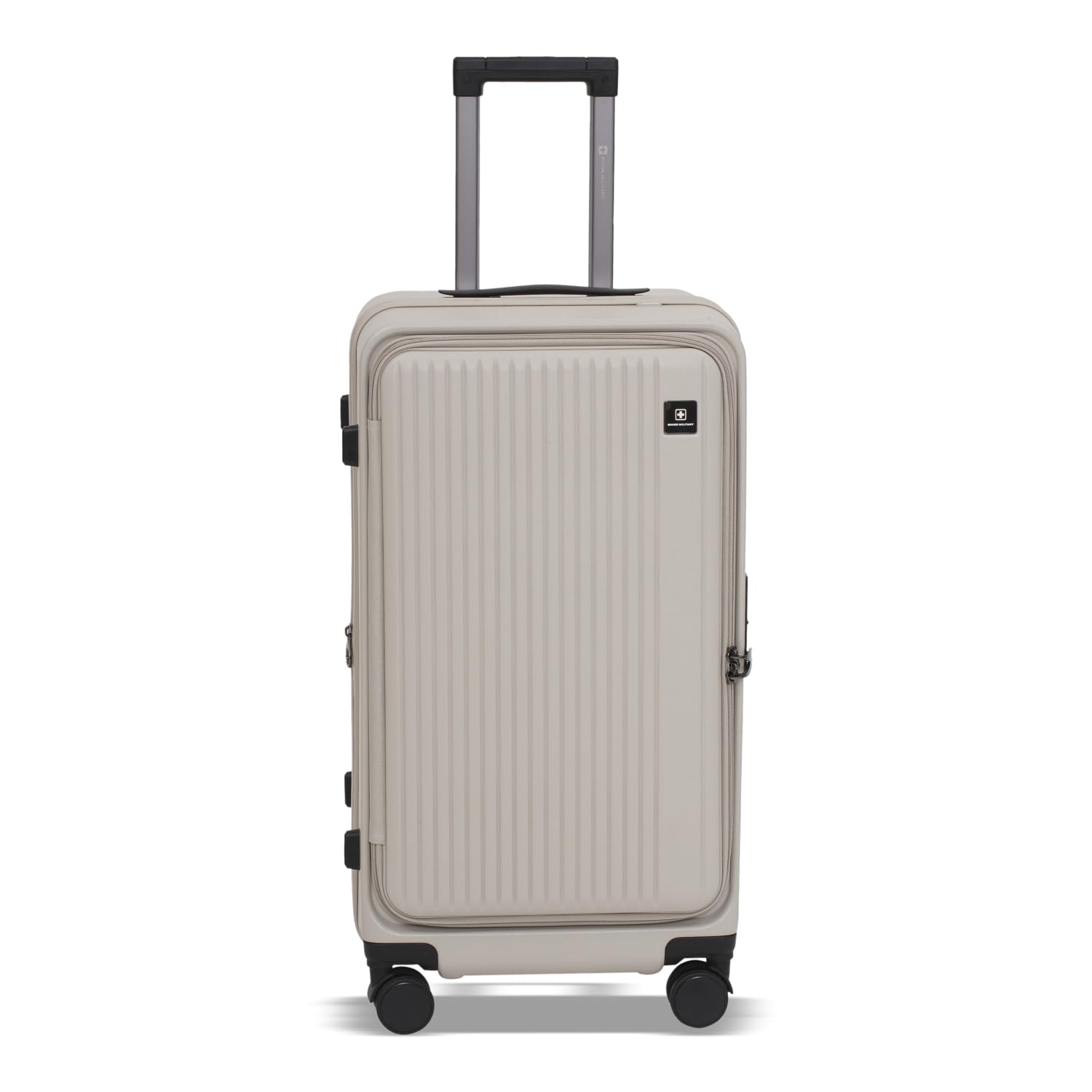 Black Gold Collection Jade Hard Top Trolley Bag, Durable PC Luggage with TSA Lock, 8,Wheel Spinner, Expandable Storage & Anti,Theft Zipper, Travel Suitcase in Ivory, 24 Inch-image-24