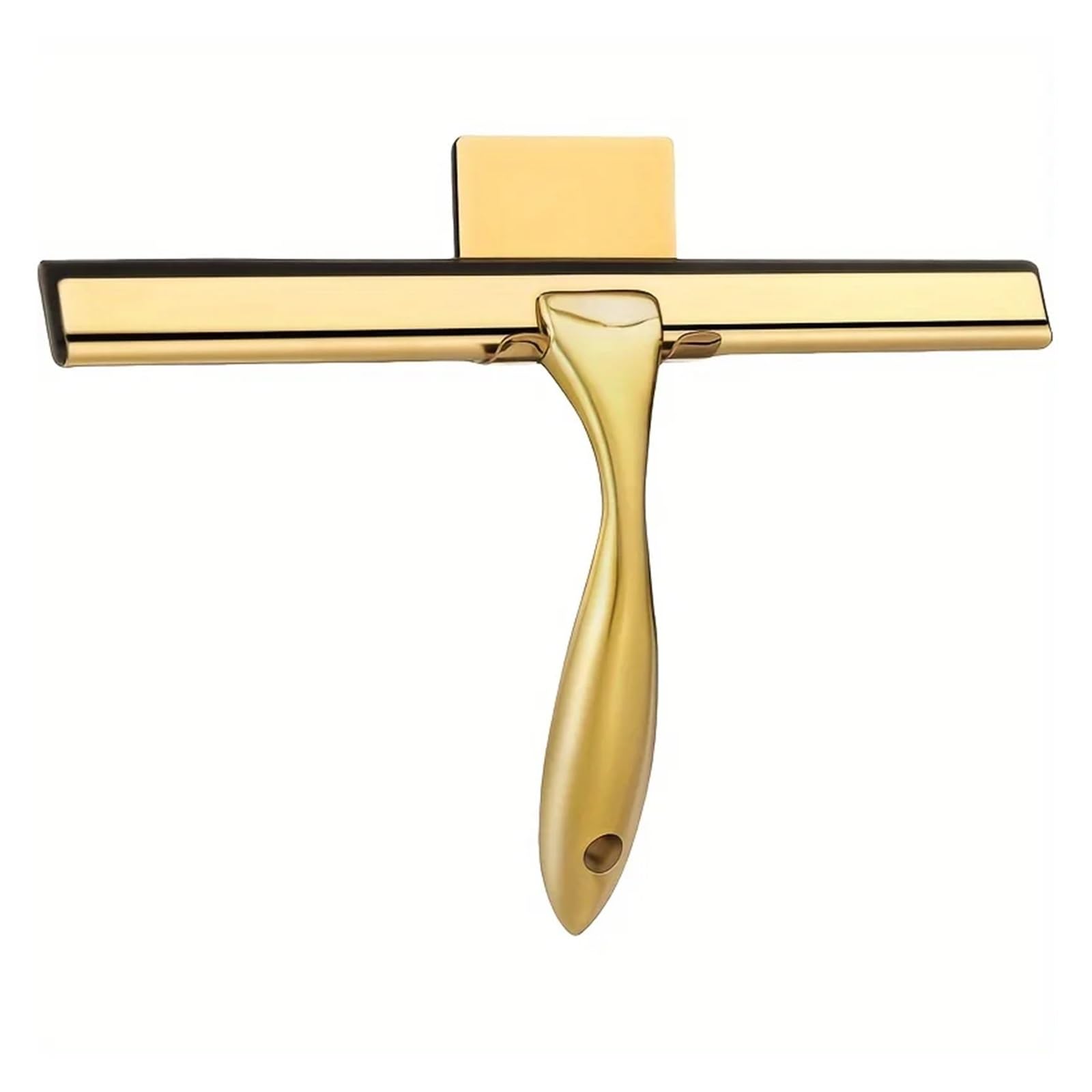 Limpiaparabrisas de Ducha Limpiador de Ducha Acero Inoxidable con Cepillo Silicona for baño, Puerta, Espejo, Cristal Coche, Gancho raspador