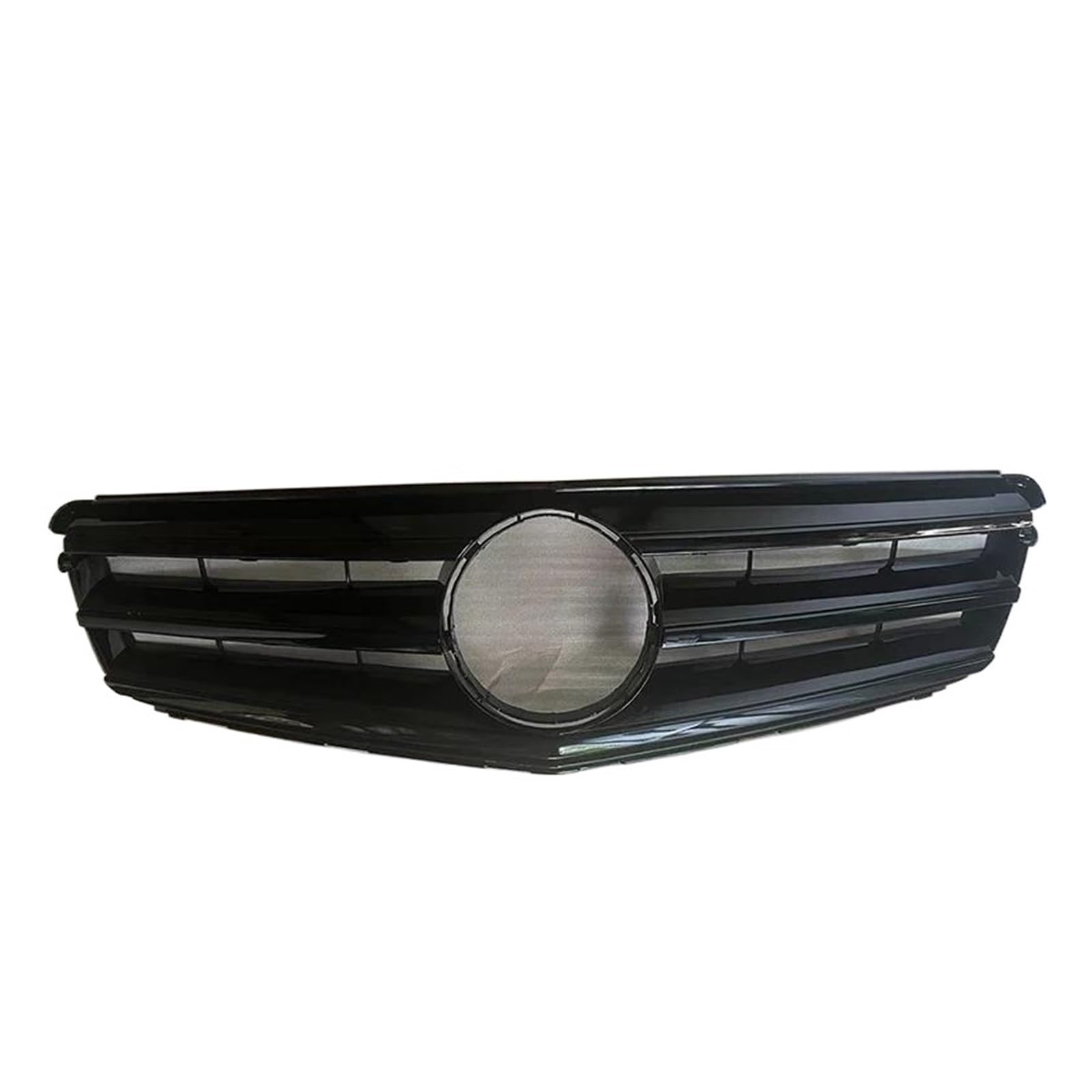 Grill Kühlergrill Frontgrill Stoßstange Motorhaubengrill Tuning Grills Für Mercedes Für Benz C-Klasse W204 C180 C200 C300 C350 2008–2014(Ganz Schwarz)