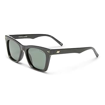 Le Specs Chante Black Polarised Sunglasses for Women D-Frame