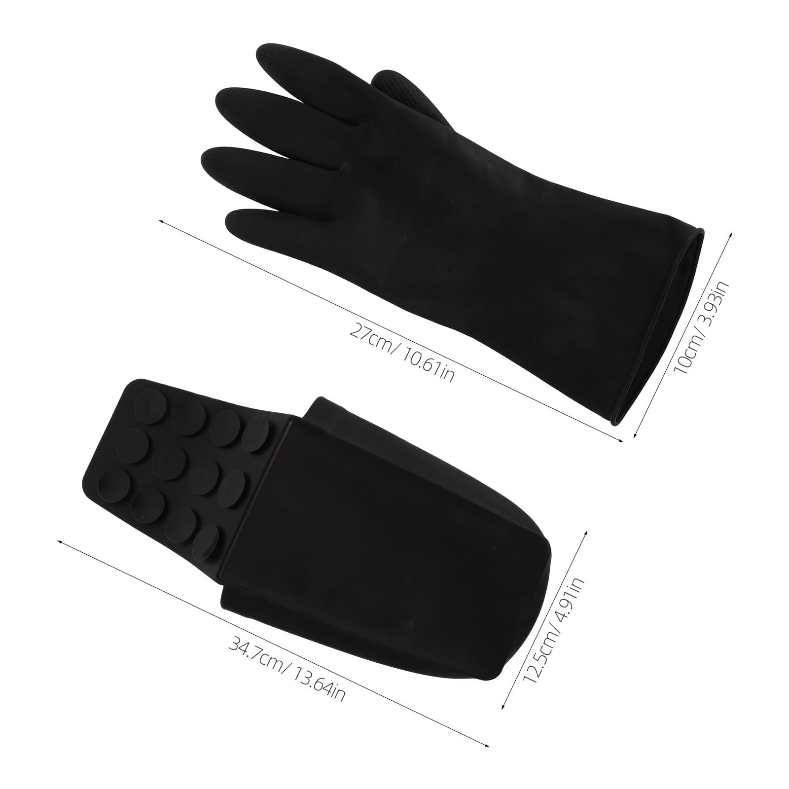 1 juego de alfombrilla térmica para herramientas de peinado: soporte de silicona para plancha de pelo, guante resistente al calor para rizador (incluye guantes resistentes al calor, estuche