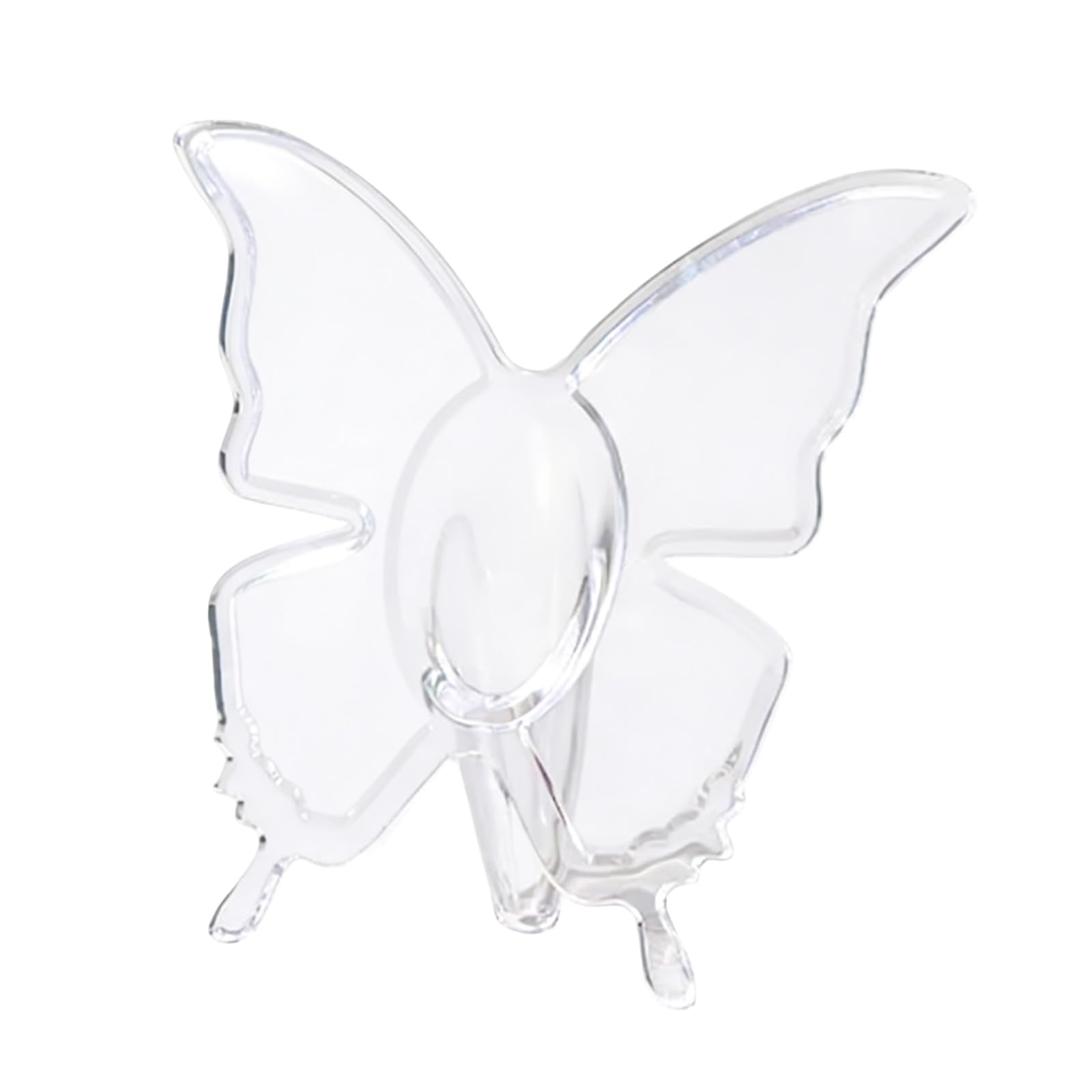 Artistic Butterfly Shape Vases Clear Acrylic Creative Art Desktop Centerpieces Tabletop Decoration for Home Flower Arrangement Container