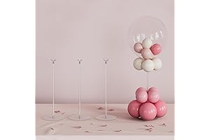 YALLOVE Clear Acrylic Tabletop Balloon Stand Kit: A Striking Centerpiece for Unforgettable Parties