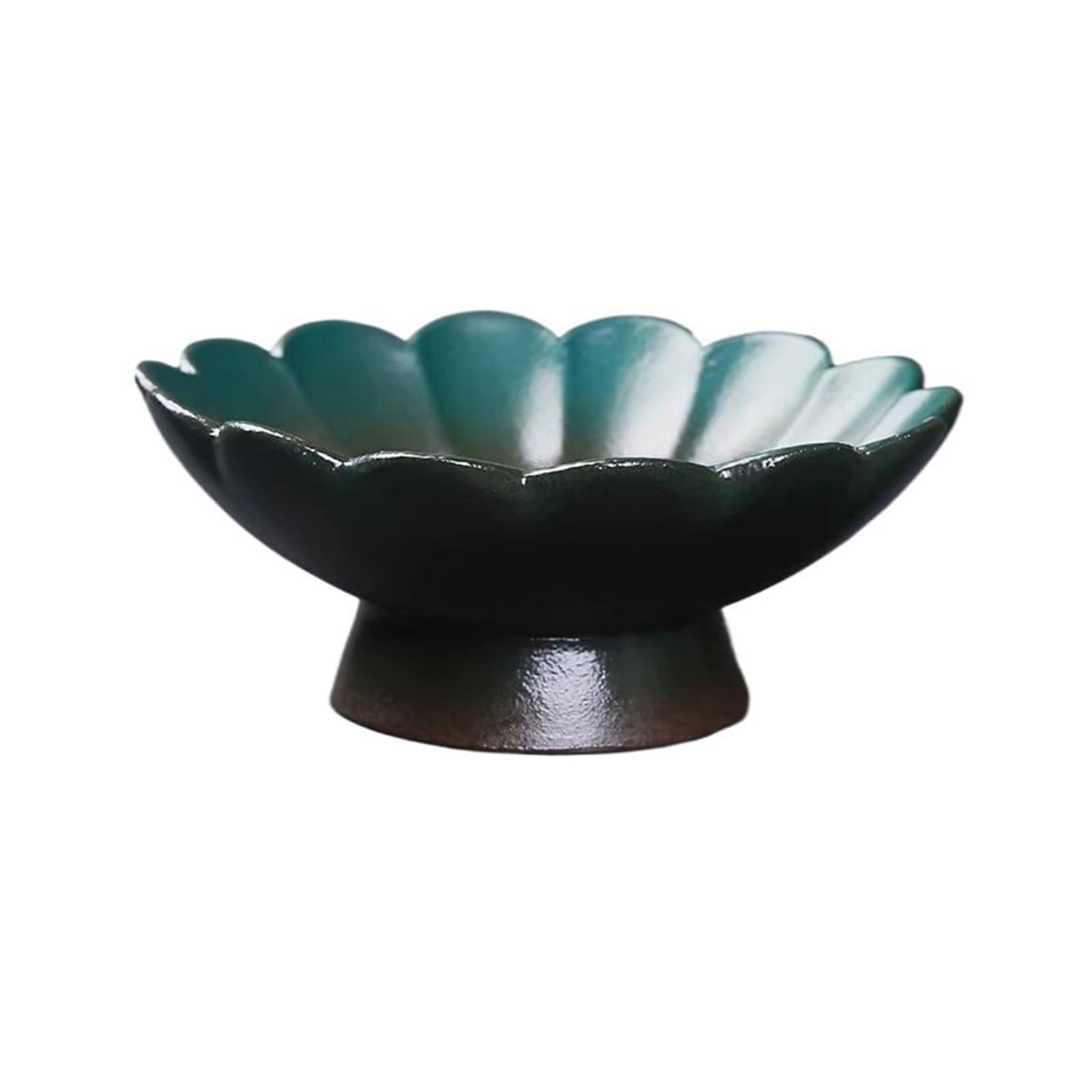 Shallow Flower Bowl Flower Saucer Chinese Ceramic Drip Container with Base