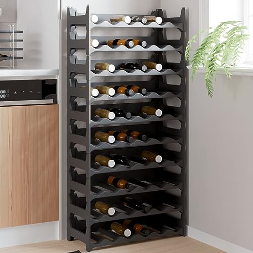 Juroupi Botellero para 60 Botellas Mueble Bar Mueble botellero Wine Rack Organizador Botellas PP apilable