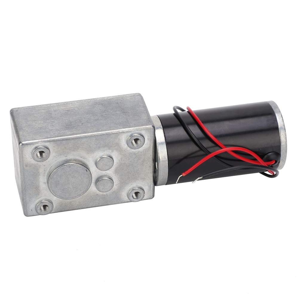 Motor de Engranaje de CC Motores Eléctricos Motores de Ventilador Motor de Engranaje Eléctrico Reversible Reductor de Velocidad de Engranaje Helicoidal Cepillo de Imán Permanente(CC 12 V 80 RPM)