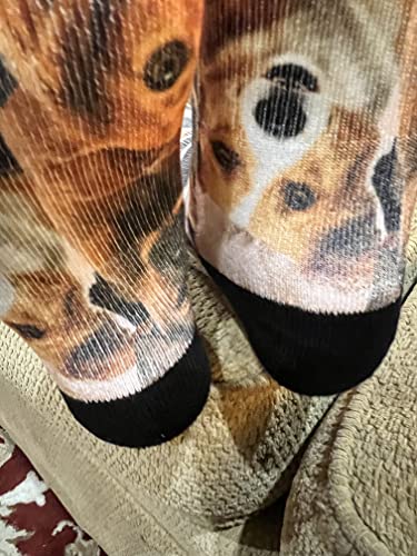 Dog Breeds Crew Socks - SHOE SIZE (5-10 Men) (7-12 women)4