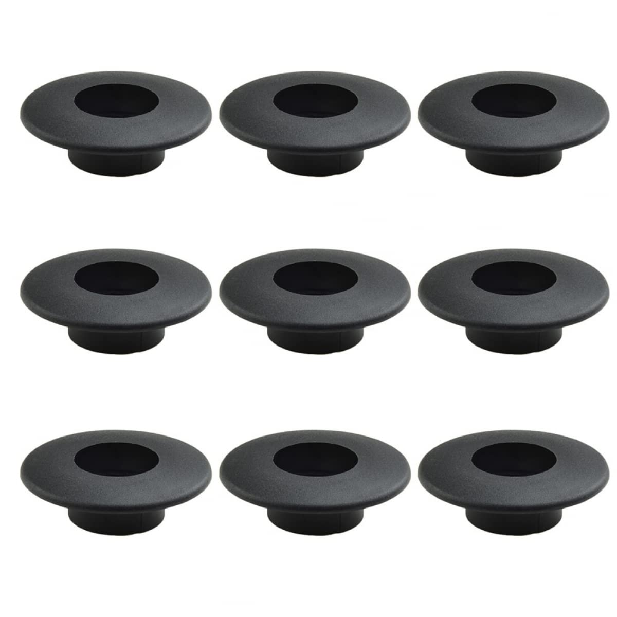 DAZZLEEX Roulement de baby-foot 16 mm, Palier à bille Noir, Plastique, Lot de 10