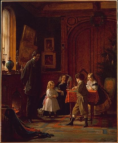 Noël la famille Blodgett Eastman Johnson : cadeau affiche toile art portrait unique