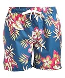 Kanu Surf Men's Monaco Swim Trunks (Regular & Extended Sizes), Grenada Denim Blue, Medium