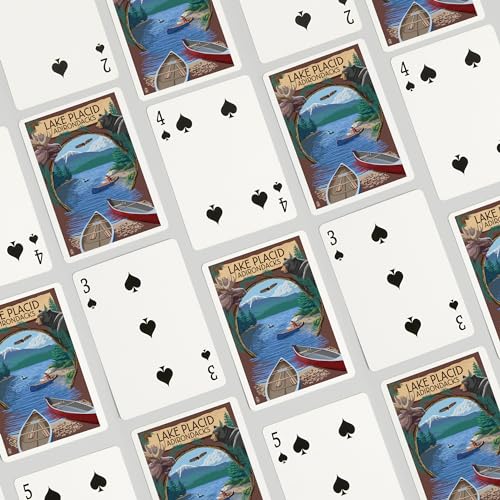 52 Naipes Poker Lake Placid, New York, Adirondacks miniatura 4