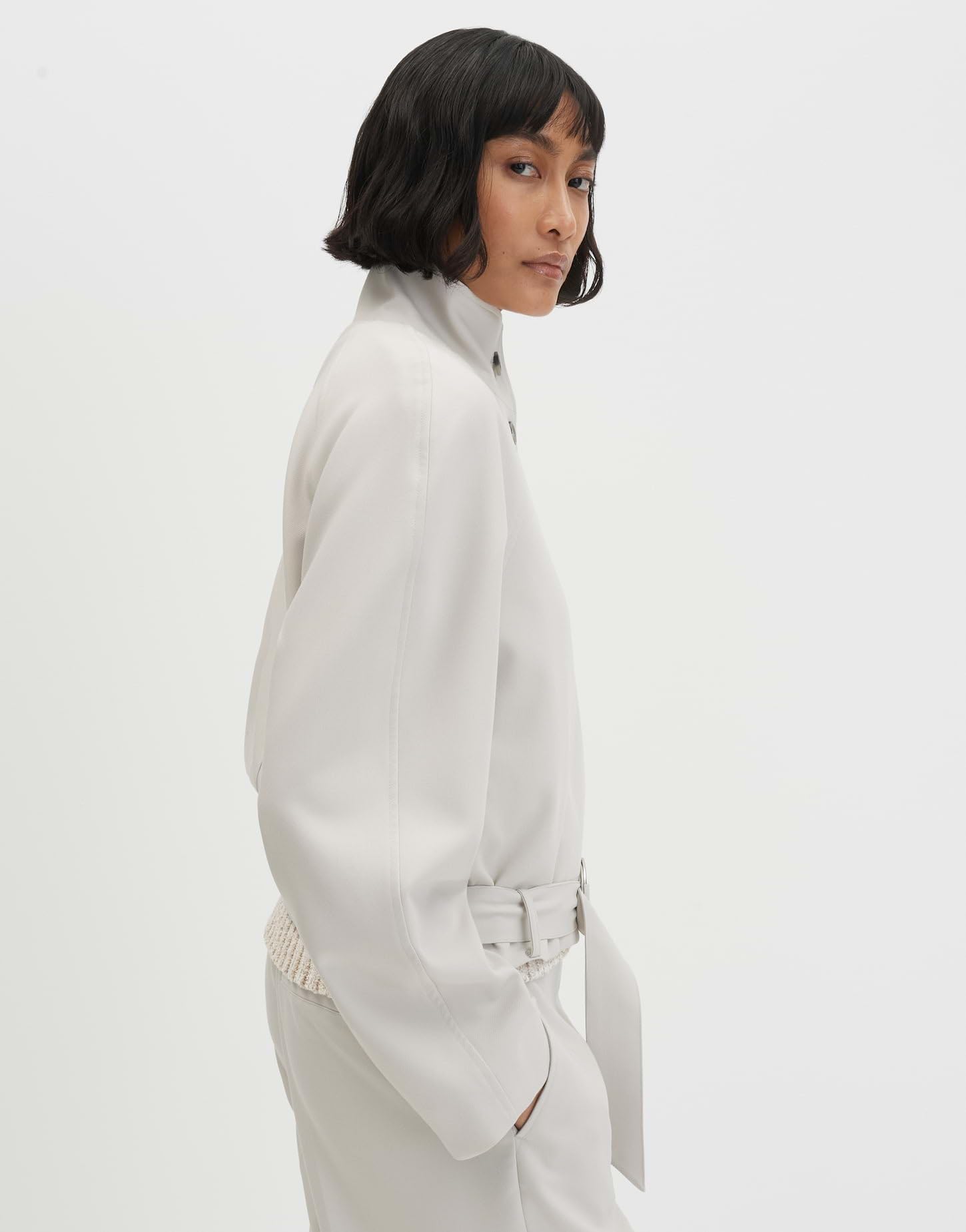 someday Damen Jacke | Blouson im Bikerstil mit Gürtel Regular Fit