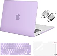 Vista 24 de MOSISO Compatible con MacBook Air de 15 pulgadas M5 2026 M4 2025 M3 M2 2024 2023 A3448 A3241 A3114 A2941, carcasa dura, cubierta de teclado