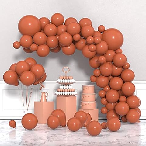 Brown Balloons, 77 Pack Brown Balloons Different Sizes 12 Inch 10 Inch 5 Inch Latex Brown Ballons for Birthday Wedding Anniversary Baby Shower Decorations Cover