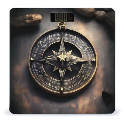 Báscula digital de baño con pantalla LCD y vidrio templado miniatura 1
