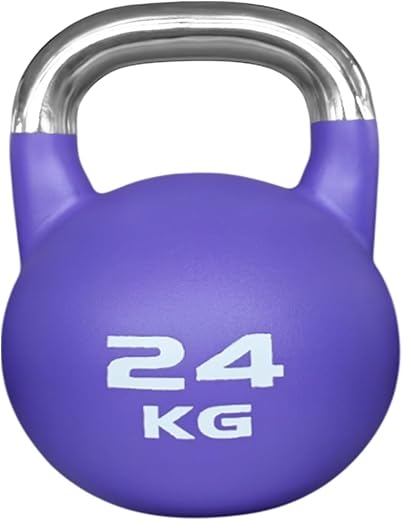 B Fit Matte Finish Competition Kettlebells Weight Workout Gym Equipment and Strength training sets for Women and Men for H...