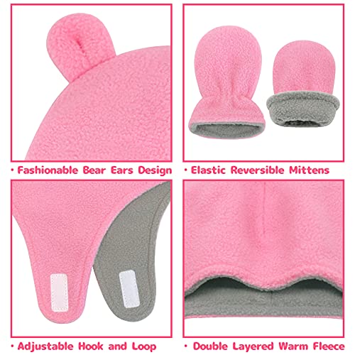 Baby Hat And Mitten Set Baby Winter Hat With Ear Flaps Baby Girl Winter Hat Baby Hats Baby Beanie Baby Winter Mittens #TOP5