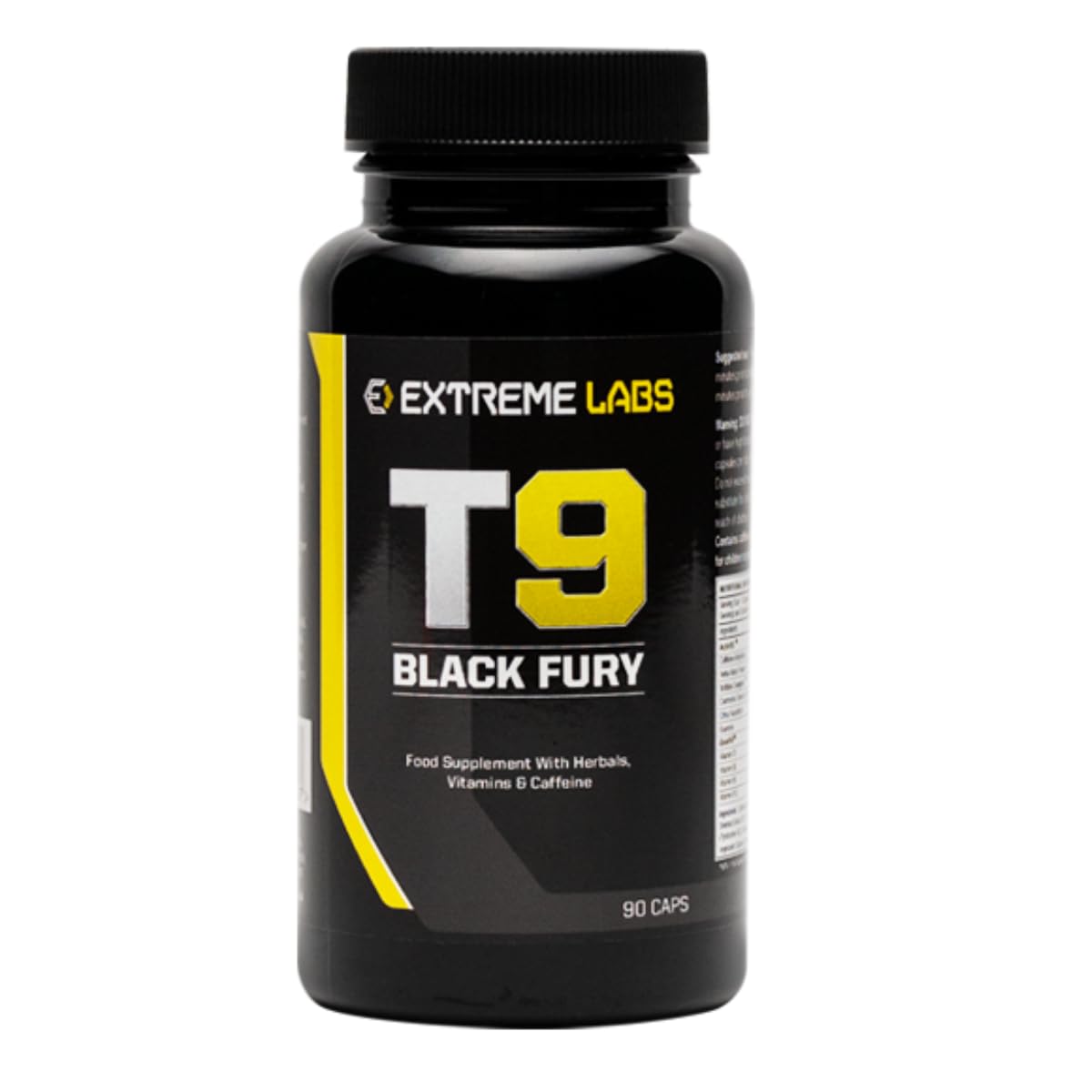 T9 Black Furry Fat Burner for Men and Women, Best Slimming Weight Loss Pills, Fat Burners for Women Weight Loss, Weight Loss Pills That Work Fast, Metabolism Booster 90 Capsules