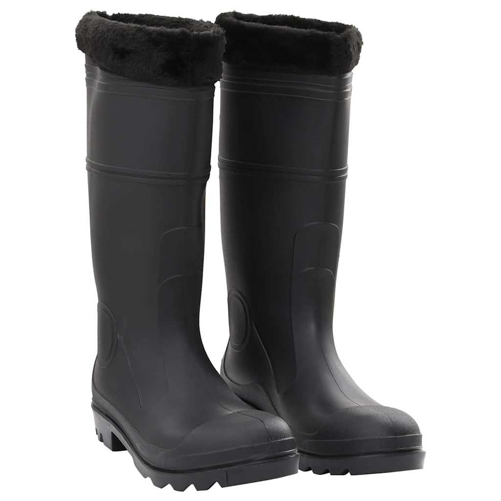 Buty przeciwdeszczowe Czarne Rozmiar 45 PVC