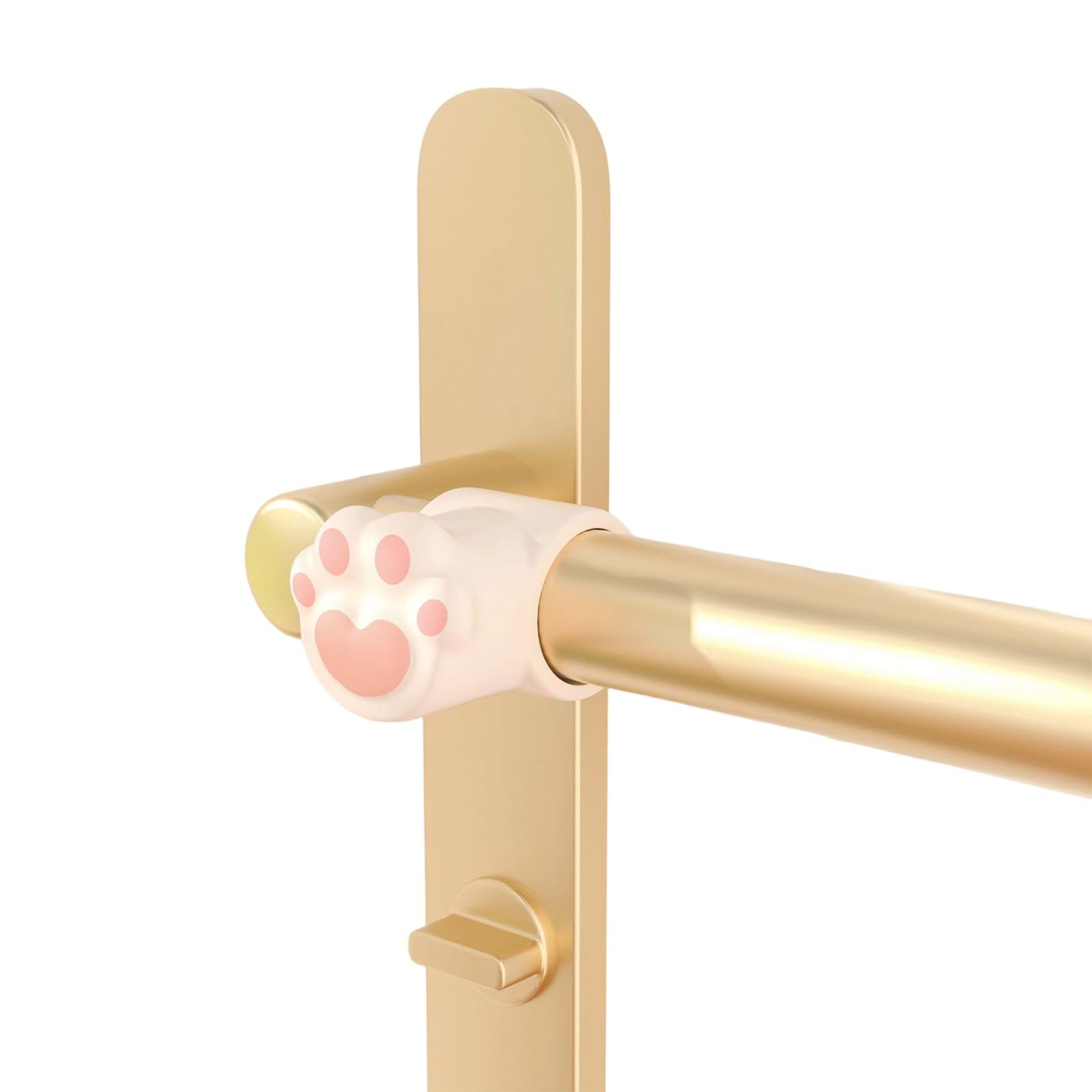 Hredyqw 6PCS Silicone Door Handle Bumpers with Cats Paws Design Soft Protective Handle Buffer For Furniture And Wall