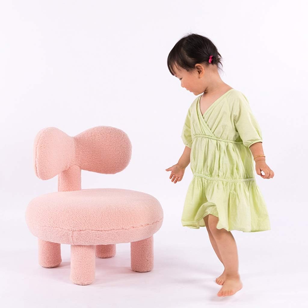 Couch Cute Bow-Knot Cloud-Shaped Sofa Chair in Girls Bedroom Kindergarten Reading Corner Learning Small Chair Load-Bearing 75kg (Color : Gray A Size: 555558cm) (Pink a 55 * 55 * 58cm)