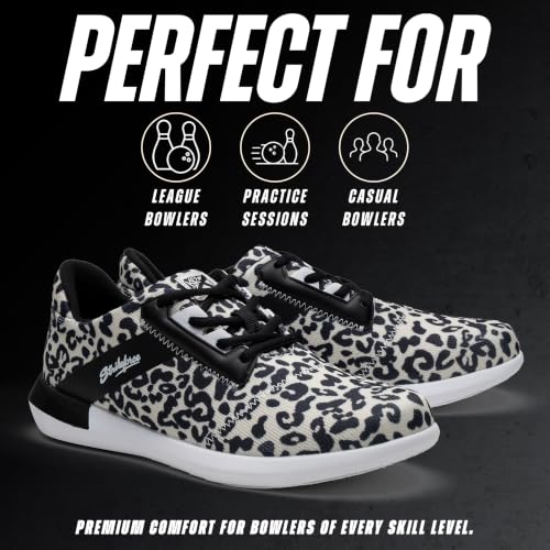 Image of KR Strikeforce Lux Womens Athletic Bowling Shoes with a #8 Slide Pad on Both Shoes for Right or Left Handed Bowlers