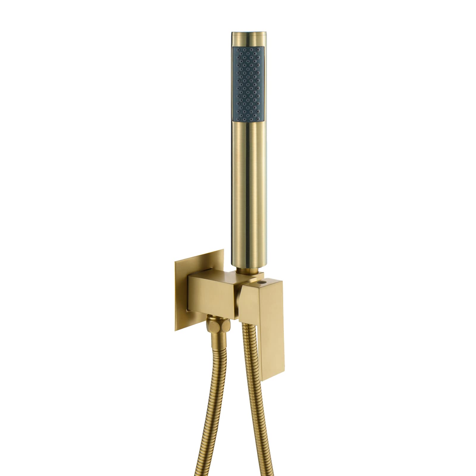 Grifo de bidé empotrado oro cepillado agua fría y caliente para inodoro