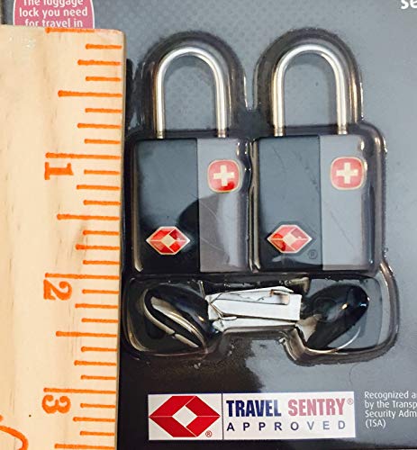 Swiss Gear Travel Key Locks & Luggage Tags - Set of 2 Each3