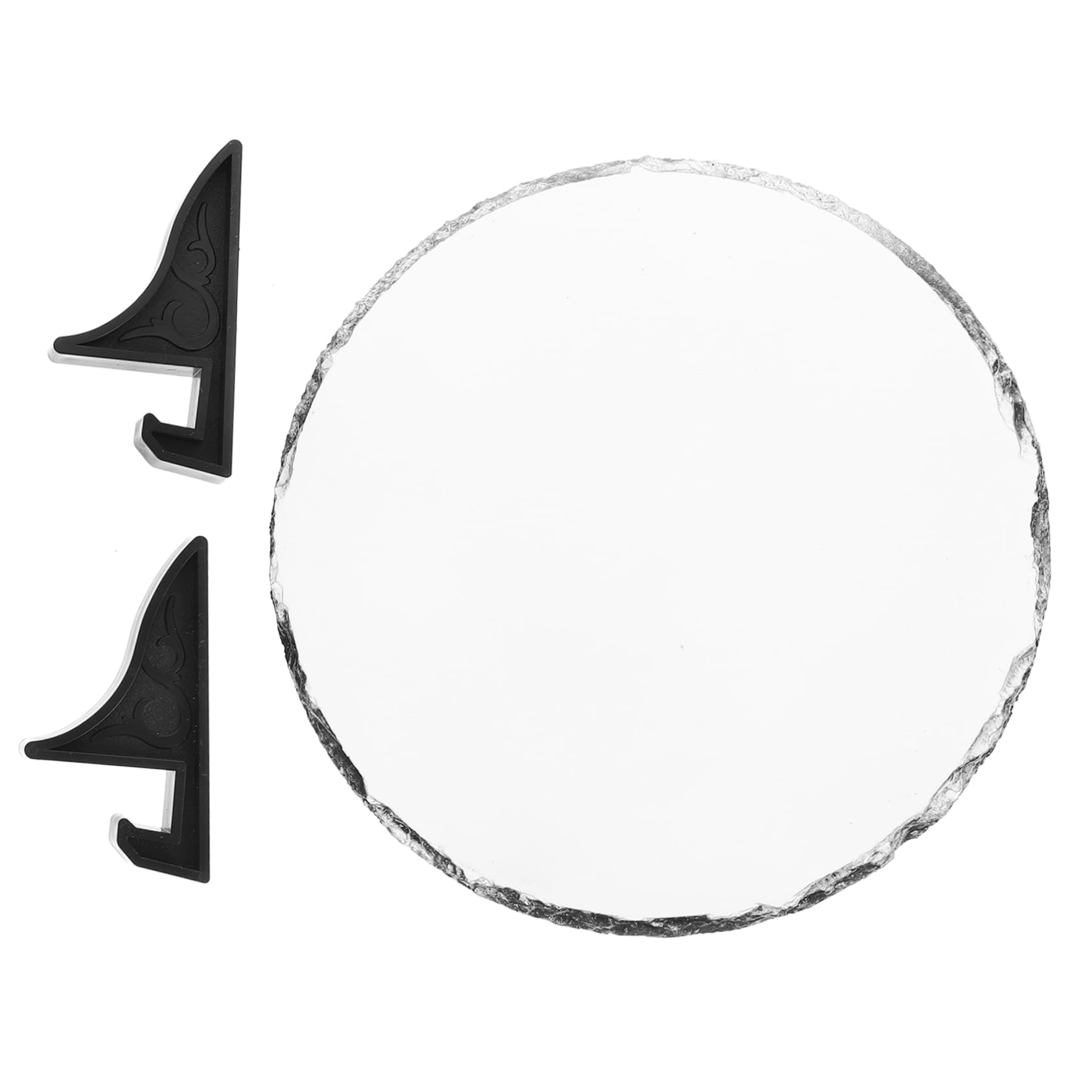 NUOBESTY Natural Slate Painting Picture Slate Blanks Sublimation Slate Heat Transfer Rock Blank Slate Rock Stone Customized Photo Frame Limestone Heart-shaped Lithograph