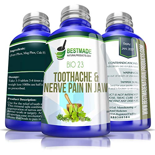 Toothache & Nerve Pain in Jaw Bio23, 300 pellets, for Relief of Trigeminal