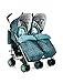 Cosatto Supa Dupa Double/Twin Stroller, Suitable from Birth, Fjord