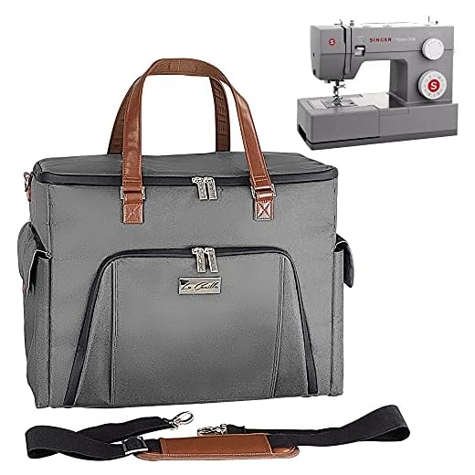 La Canilla - Maleta para Máquina de Coser Alfa, Singer, Brother (y más) Tote Bag para Manualidades, Almacenamiento y Accesorios de Costura con Funda Anti-Polvo
