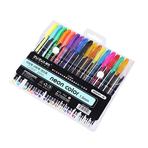 ZenZoi Gel Ink Pens Set - 48 Colors Quick-Dry Artist Pens For Adult Coloring & Art