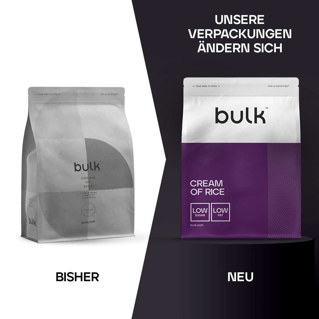 Bulk Reiscreme, Kohlenhydrat-Pulver, Cream of Rice, Vanille, 2,5 kg