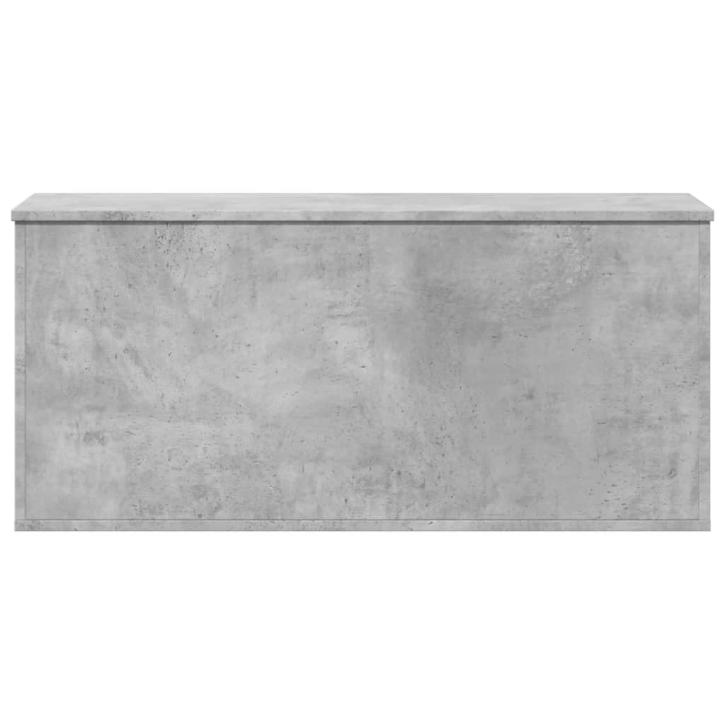 vidaXL Contenitore Grigio Cemento 100x42x46 cm Legno Multistrato Cesta Portaoggetti
